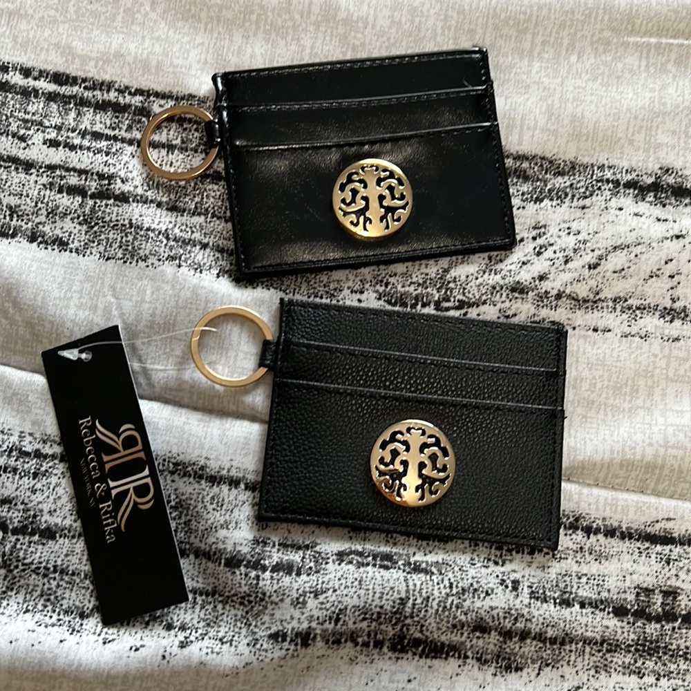 2 black Rebecca & Rifka id/card holder
